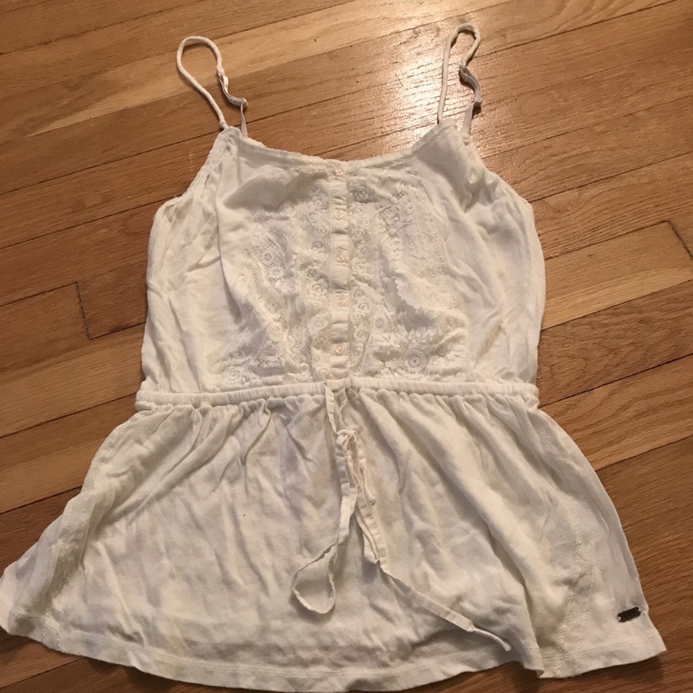 White lace tank
